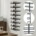 thumbnail image 4 of Modern Vertical Wine Racks for 8 Bottles, Metal Wall Mounted Wine Holder Towel Rack Wine Bottle Holder for Dining Room Bar Use Black, 4 of 6