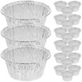 thumbnail image 1 of 100pcs 110ML Disposable Egg Tarts Tin Foil Round Mold Mini Cupcake/Muffin Baking Cups for Baking Supplies Round Egg Tart Tins Moulds, 1 of 4