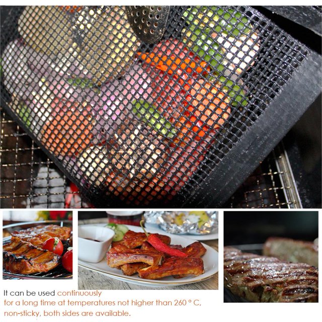Bolsa De Malla Para Parrilla De Barbacoa Bolsa de malla antiadherente para parrilla de barbacoa, herramientas de cocina para hornear Picnic (27X22cm)