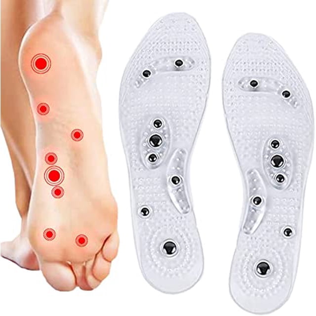 1 par de plantillas magnéticas para adelgazar, plantillas magnéticas, plantillas magnéticas de acupresión, plantillas de masaje, magnetoterapia, antifascitis, talla 35-40