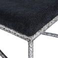 thumbnail image 4 of Meridian Furniture Valley Black Chenille Fabric Bench, 4 of 7