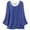 Blue Shirts, variant on CAIVO Women Shirts Plus Size Solid Color Casual To Work Linen Long Sleeve Tops Summer Blouse With Breathable Comfort And Everyday Vacation Back To School Dailywear