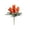 Orange, variant on Linnome Realistic Artificial Tulips 5 Head Cluster Faux Flowers for Weddings Parties Hotels Living Room Decor Photography Props 12.2in Red