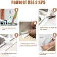 thumbnail image 6 of Pack Silicone Gap Cover White Self Adhesive Caulk Strip Tape for Kitchen Toilet Wall Mildew Sealing tape, 6 of 8
