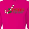 thumbnail image 4 of Inktastic Candy Cane Jesus Long Sleeve T-Shirt, 4 of 5
