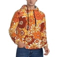 thumbnail image 2 of Wukai Hippie Flower Print Men Hoodies Fleece Sweatshirts Long Sleeve Sweaters Pullover Fall Outfits Winter Clothes-Large, 2 of 7