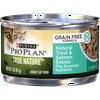 Purina Pro Plan Natural, Grain Free Pate Wet Cat Food, TRUE NATURE Natural Trout & Salmon Entree, 3 oz. Pull-Top Can