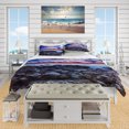 thumbnail image 2 of Designart 'Full Moon Fantasy Seascape' Nautical & Coastal Duvet Cover Set, 2 of 4