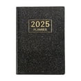 thumbnail image 2 of 2025 A7 Agenda Book, Mini Portable Small Notebook Planner, Timing Management Tool, Faux Leather Cover, Thick White Paper, Leakproof, Daily and Monthly Planning with Tabbed Dividers, 2 of 6