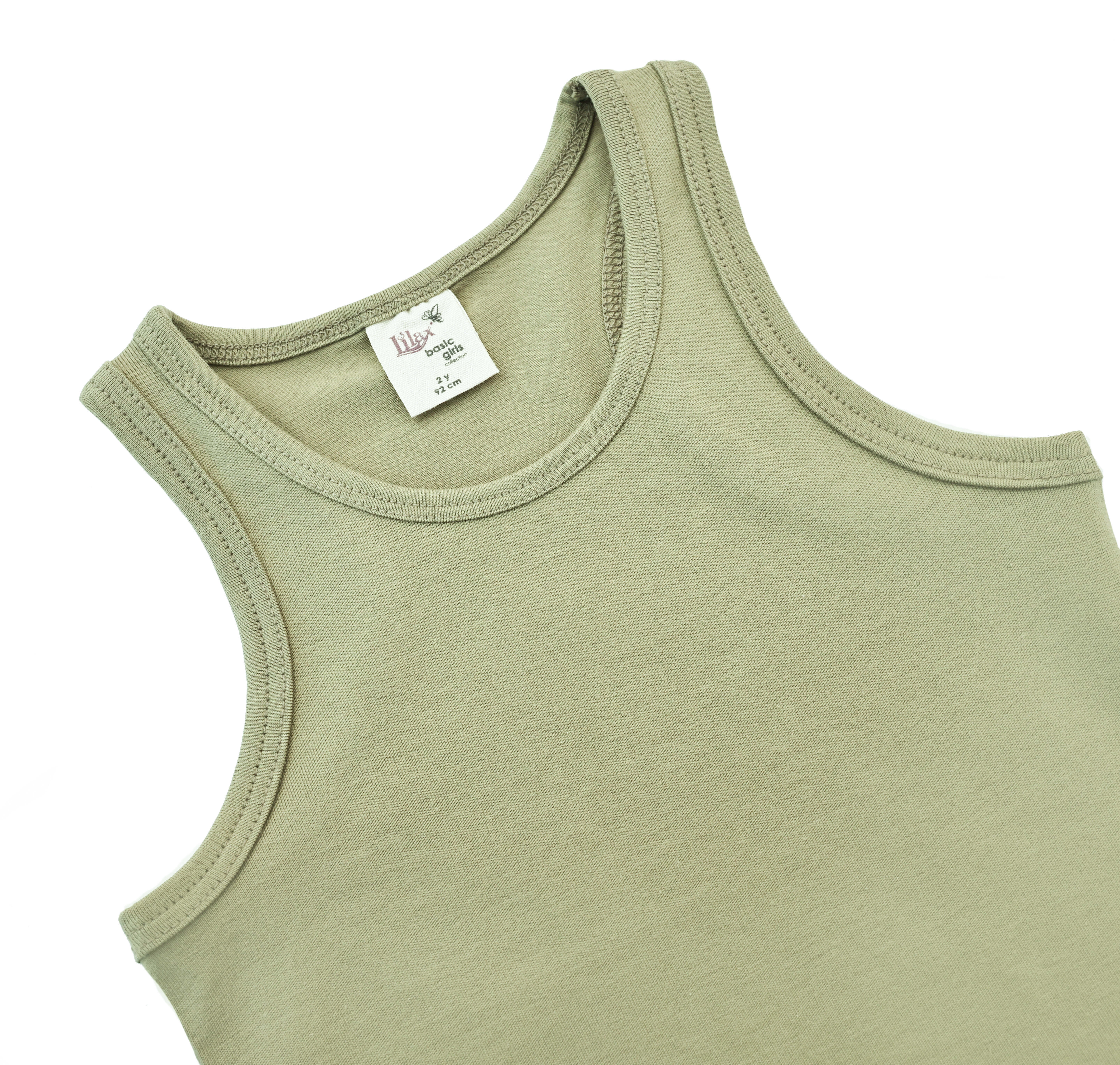 HYKE　OLIVE DRAB　TANK TOP HYKE OLIVE DRAB TANK TOP Tank-