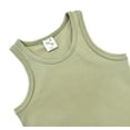 thumbnail image 4 of Lilax Girls' Racerback Tank Top Olive Green 10 Years, 4 of 8