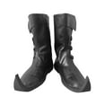 thumbnail image 5 of Medieval Leather Boots 3 Buckle Boots Forest Stage Pirate Shoe Leather Shoes Renaissance Festival Paladin Viking Costume Boot Size 11, 5 of 5