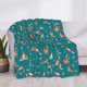 thumbnail image 3 of Fotbe Giraffes Doing Various Yoga Manta de Franela con Estampado, Manta Ultrasuave para Cama, Sofá, Auto, Hipoalergénica y Antibolitas-50"x40", 3 of 6