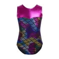 thumbnail image 1 of iEFiEL Girls Mermaid Scales Dance Leotard Gymnastic Dance Wear, 1 of 6
