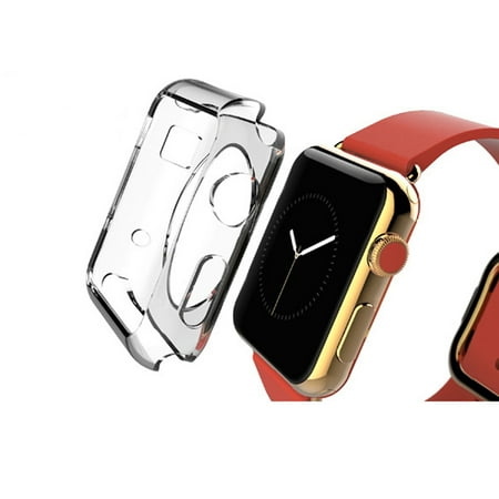 For Apple Watch Protective Case, 38mm Soft Slim Lightweight TPU HD Clear Cover for Apple Watch