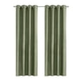 thumbnail image 2 of Habitat Abstract Light Filtering Energy Efficeint Grommet Curtain Panel for Windows 52" x 108" Green, 2 of 5
