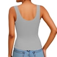thumbnail image 4 of SwiftWear Women's V-Neck Sleeveless Summer Basic Tank Tops Casual Going Out Tops Low Back Everyday Layering & Outerwear, 4 of 6