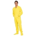 thumbnail image 4 of Footed Pajamas - Lemon Yellow Kids Hoodie Fleece One Piece - Kids - Medium (Fits 4'6 - 4'8"), 4 of 5