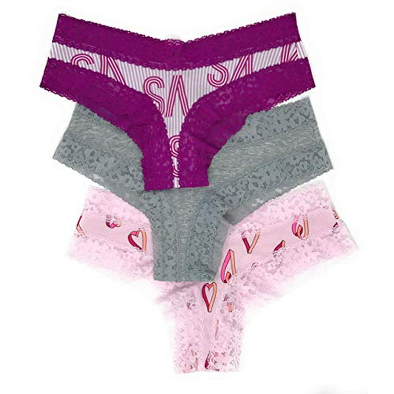 Victoria's Secret Lace Cheeky Panty Set of 3