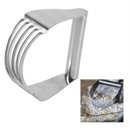 

WALFRONT New Kitchen Craft Stainless Steel Pastry Dough Cutter Blender Mixer Whisk Baking Handheld Dough Wisk Baking Dough Blender