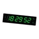 thumbnail image 1 of Reloj digital LED con pantalla grande para aula, puerto USB, calendario de fecha moderno, para pared. Verde, 1 of 9