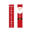 thumbnail image 1 of Bearachild 1 par de carteles navideños, letrero de porche de Navidad, cartel de puerta de Navidad de tela Oxford, decoración de fiesta para colgar en la Kits de decoración para fiestas A Bearachild HA000240-03B, 1 of 6
