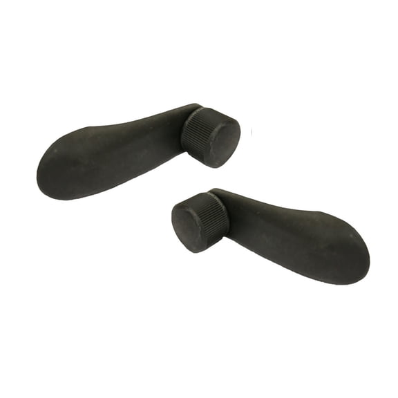 KarParts360 For Chevy Silverado 1500 HD 2005 2006 Window Cranks Front or Rear, Driver and Passenger Side | Pair | Plastic | Textured Black | Replacement For GM1355100 | 20980650