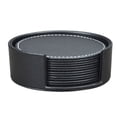 thumbnail image 1 of Posavasos de cuero elegantes para proteger la mesa, posavasos resistentes al agua, tamaño ideal para todo tipo de tazas, vasos y jarras (diseño elegante), 1 of 6