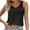 Black, variant on JIUKE Summer Eyelet Tank Tops for Women V Neck Loose Fitted Sleeveless Lightweight Comfy Tee Shirts Green M