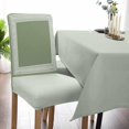 thumbnail image 5 of Vintage Dining Room Chair Covers Set of 4, Sage Green Greece Pattern Farmhouse Stretch Chair Slipcovers Removable Washable Seat Cover Chair Protectors for Kitchen Home, Hotel Banquet, 5 of 6