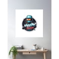 thumbnail image 2 of Night Shift Ninja Poster Wall Art, Modern Wall Decor, 30x30 UNFRAMED, 2 of 3