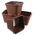 thumbnail image 1 of KAKOWELY small woven basket 4pcs Sundries Container Rustic Basket For Storage Baskets For Organization Multi-Function Flower Basket Sundries Organizer Desktop Basket, 1 of 4