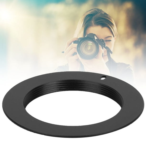M42 AI ALUME ALUMINUS Lente Adaptador Anillo De Lente De Alta Resistencia Para Lentes Para Lentes M42 Para Lente De Montaje M42 A AI Cámara De Montaje De Montaje Negro 6x6x0.5cm