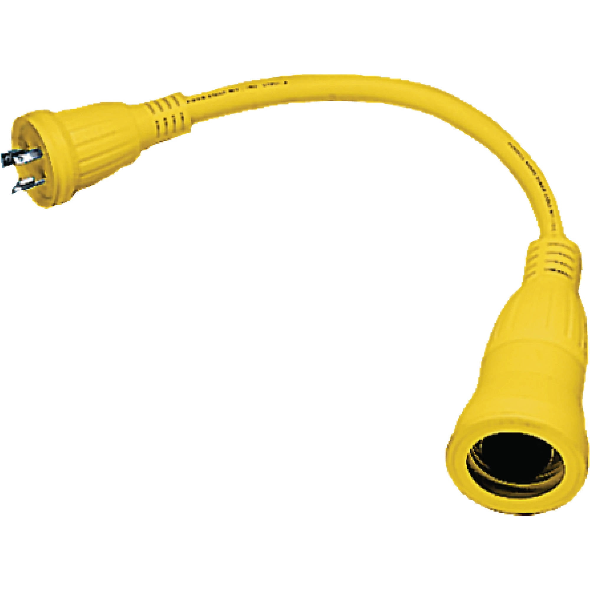 Hubbell Yellow Twist Lock Female to Twist Lock Male Adapter