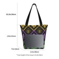 thumbnail image 5 of Fotbe Mardi Gra Geometric Pattern Beach Tote,Shoulder Handbag,Spacious Tote Bag,Lightweight Travel Bag,Versatile Shopping Bag, 5 of 9