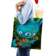 thumbnail image 4 of Tumble Leaf Bolso de tela con estampado de lienzo para mujer, bolsa de compras reutilizable y estética, con cremallera interior, regalo para mujer,40*45cm., 4 of 6
