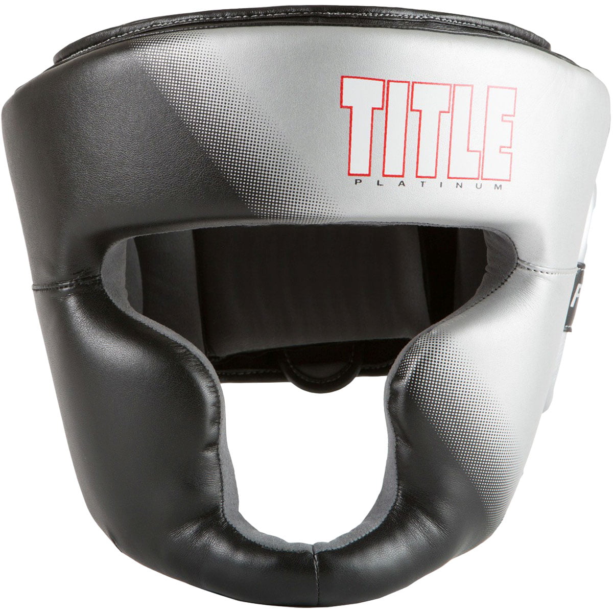 Black/Silver Title Boxing Platinum Proclaim Power Training Headgear 