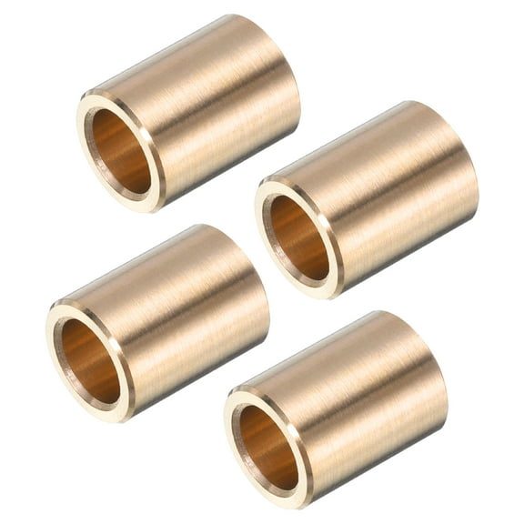 4 Pack Sleeve Bearings 1/4" Bore x 3/8" OD x 1/2" Length Self-Lubricating Brass Bushing