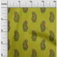 thumbnail image 1 of oneOone Cotton Jersey Lime Green Fabric Peacock Block Diy Clothing Quilting Fabric Print Fabric By Yard 58 Inch Wide, 1 of 4