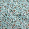 thumbnail image 1 of oneOone Georgette Viscose Light Blue Fabric Asian Suzani Sewing Craft Projects Fabric Prints By Yard 42 Inch Wide, 1 of 5