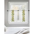 thumbnail image 5 of Yellow Lemon Tier Curtains 24 Inch Length,Sheer Curtains for Bedroom Living Room Window Simple Spring Botanical Fruit Leaves Flower Small Half Window Kitchen Curtains & Drapes 27.5"x24" 2 Panels, 5 of 6