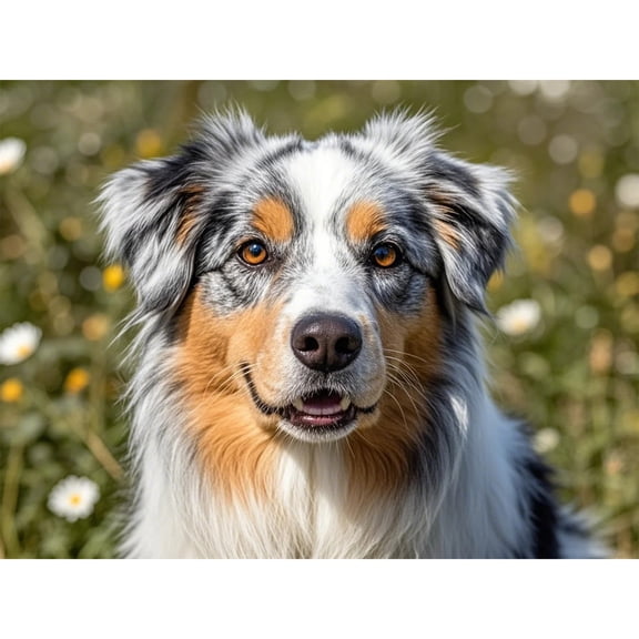 Australian Shepherd Diamond Art 5D Diamond Painting DIY Kits Full Round Drill Beads by Number Stitch Handmade Arts and Crafts for Living Room Bedroom Home Wall Decor 12x16 inch