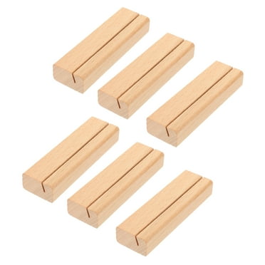 Desk Calendar Base Picture Holders for Tables Display Shelves Office supplies The Wooden Postcard Number Photo Frame