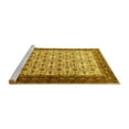 thumbnail image 2 of Ahgly Company Machine Washable Indoor Rectangle Persian Yellow Traditional Area Rugs, 8' x 12', 2 of 4