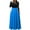 Sky Blue 1, variant on Kaemgyyd Women's Long Sleeve Maxi Dress Fall Crewneck High Waist Dress Casual Slim Ruffle Hem A Line Flowy Dresses