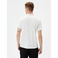 thumbnail image 4 of Slim Fit Basic Polo Neck Buttoned Short Sleeve T-Shirt, 4 of 6