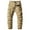 Khaki, variant on Men's Pants Big And Tall Jeans Fashion Casual Comfy Solid Pocket Bandage Drawstring Regular Pants