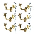 thumbnail image 4 of 6 soportes para barandilla de escalera, pasamanos fijos para escalera 6cmx6cm, 4 of 9