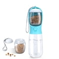 thumbnail image 1 of Botellas de agua para perros, botella de agua portátil para perros, dispensador de agua para perros a prueba de fugas de 550 ml con recipiente para comida de 100 ml, botella de agua de viaje para perr, 1 of 5