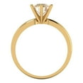 thumbnail image 4 of Solitaire Engagement Ring for Women - 1ct Natural Morganite in 14K Yellow Gold Promise Ring, 4 of 5